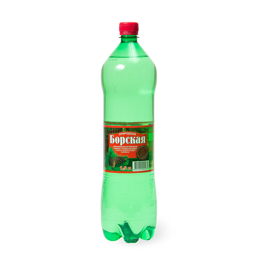ВОДА БОРСКАЯ МИНЕРАЛЬНАЯ ПРИРОДНАЯ ГАЗ 1,5Л ПЭТ