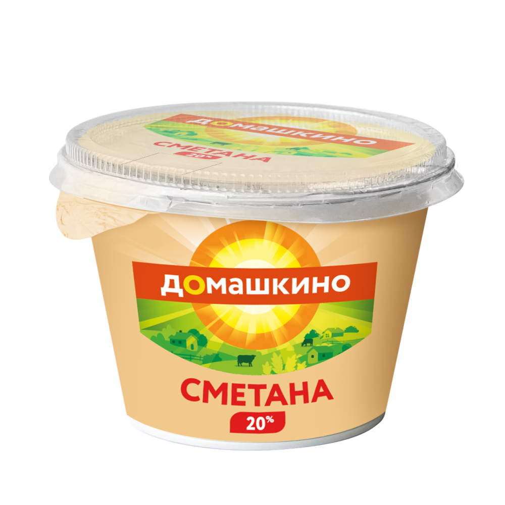 БЗМЖ СМЕТАНА СЕЛО ДОМАШКИНО 20% 170ГР
